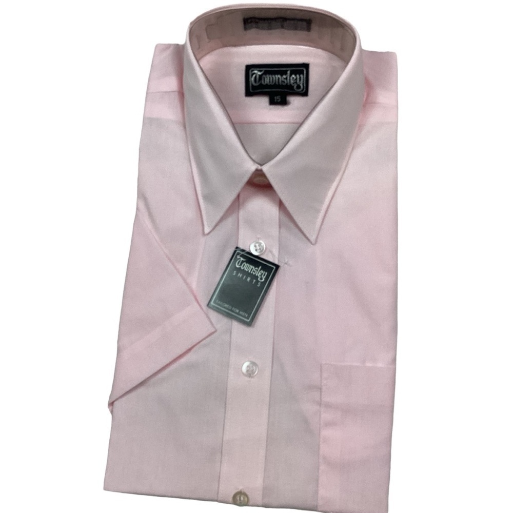 Vintage 70s Townsley button front half sleeve shirt
